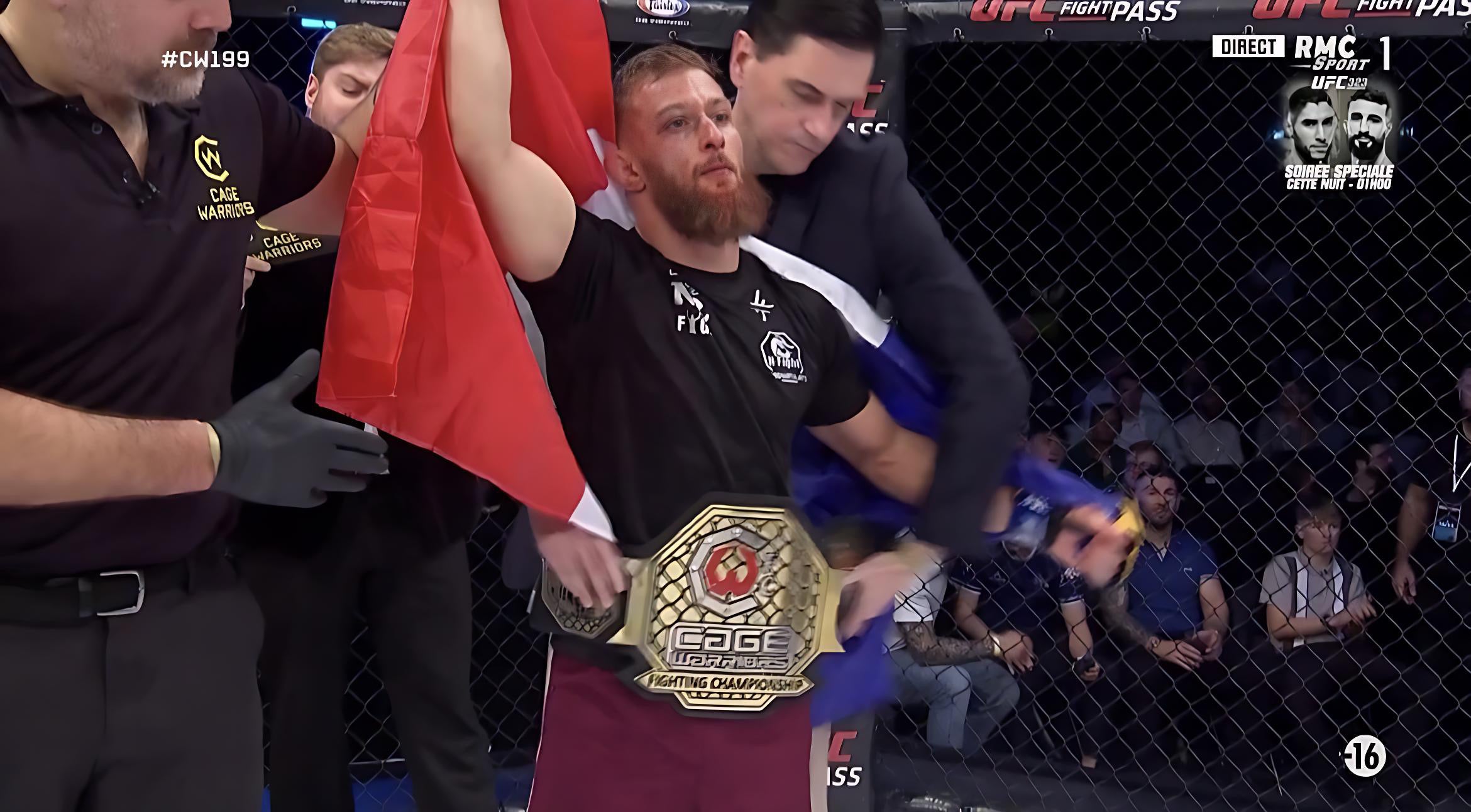 NICOLAS LEBLOND : CHAMPION CAGE WARRIORS, UNE VICTOIRE QUI PORTE LES COULEURS DE SOWBRE Image